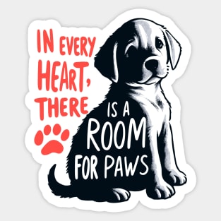 Heartfelt Paws: A Loving Pet Tribute Sticker